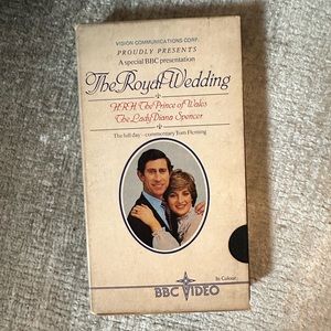 VHS Tape Princess Diana Royal Wedding BBC Video RARE